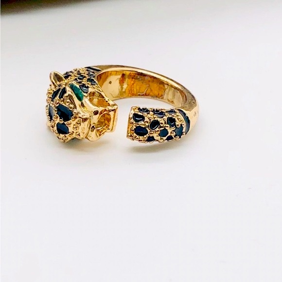 Vintage Leopard cat Statement ring. - Picture 10 of 10